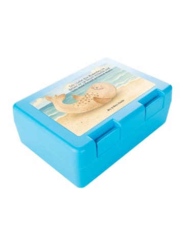 Mr. & Mrs. Panda Lunchbox Robbe Liegen Design mit Spruch in Weiß