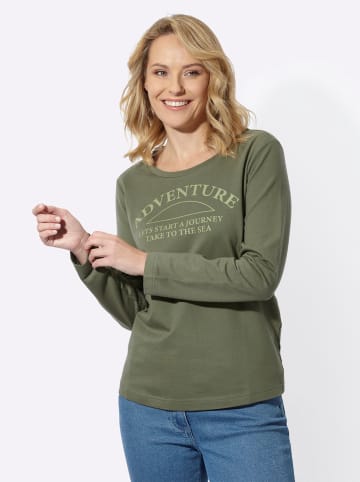 Sieh an! Sweatshirt in khaki-schilf