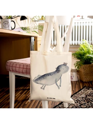 Mr. & Mrs. Panda Tragetasche Axolotl Schwimmen ohne Spruch in Creme