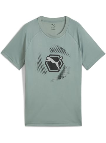Puma T-Shirt "ACTIVE SPORTS Graphic Poly Tee B" in Grün