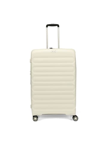 D&N Travel Line 4700 4 Rollen Trolley 78 cm mit Dehnfalte cream white