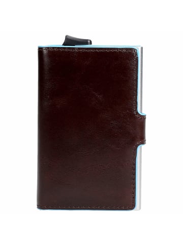 Piquadro Blue Square - Kreditkartenetui 5cc 9.5 cm RFID in mahogany