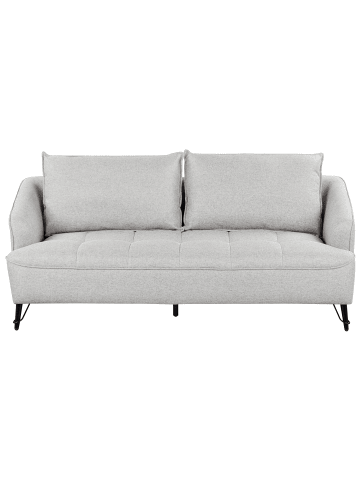 Beliani 3-Sitzer Sofa HOBRO in Grau/Schwarz - (W) 196 x (H) 87 x (L) 85 cm