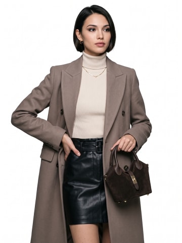 Forty degrees Handtasche BELTRAVA - S echt Leder in dunkelbraun