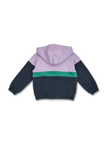 MANITOBER Cut & New Sweatjacke in Lilac/Green/Navy