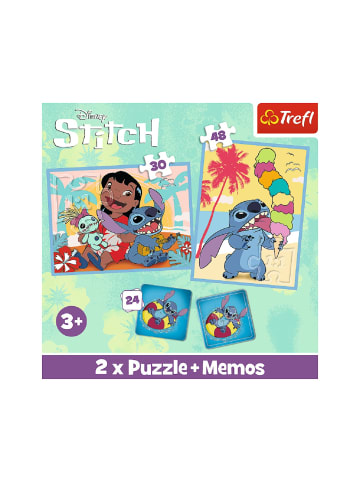 Lilo & Stitch Lilo & Stitch 3-in-1 Puzzle & Memory Spielspaß für Kinder in Schwarz