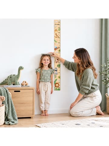 relaxdays Messlatte "Dschungel" in Natur - 50-180 cm