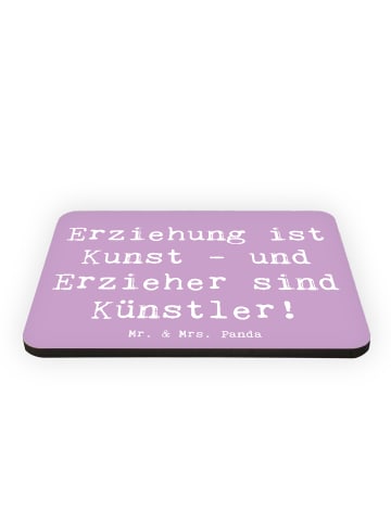 Mr. & Mrs. Panda magnet Spruch Erzieher Künstler mit Spruch in Lavendeltraum