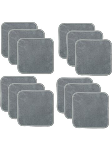 Erwin Müller Frottier Abschminktuch 12er-Pack in grau