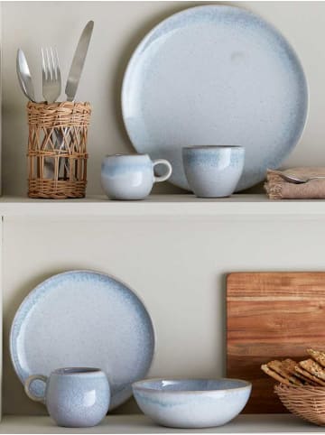 Bloomingville Espresso Tasse PAULA Blau Weiß mit Henkel