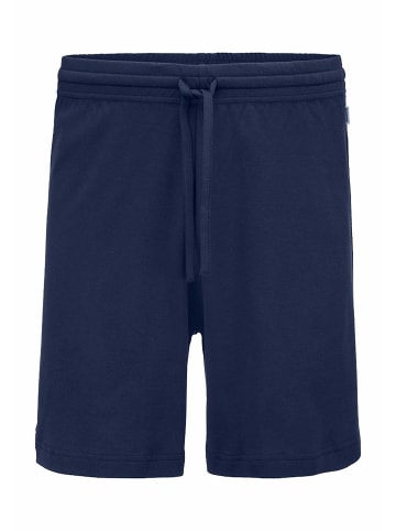 Hessnatur Hessnatur Schlafshorts PURE COTTON aus reiner Bio-Baumwolle in mitternachtsblau