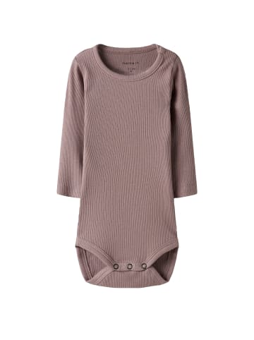 name it Langärmeliger Body 2er-Set Druckknöpfen Einfarbig in Pink-2