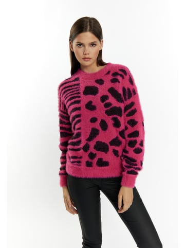 myMo Damen Strick Pullover in Pink