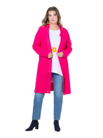 MIAMODA Strickjacke in neon berry