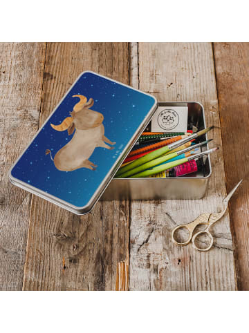 Mr. & Mrs. Panda Geschenkbox Sternzeichen Stier ohne Spruch in Sternenhimmel Blau