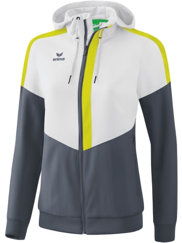 erima Trainingsjacke "Squad Tracktop Jacke Mit Kapuze" in Weiß
