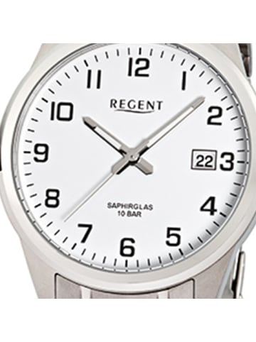 Regent Armbanduhr Regent Titan-Uhren silber groß (ca. 40mm)