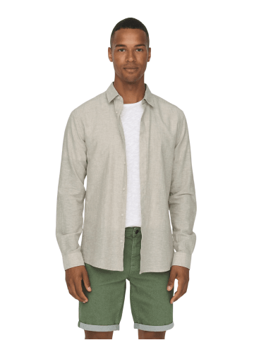 Only&Sons Hemd ONSCAIDEN in Beige