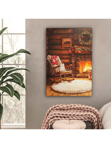 MuchoWow Leinwand Bilder Bernsteinfarben