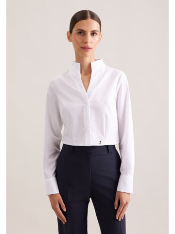 Seidensticker Kelchkragenbluse Slim in Weiß