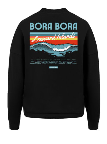 F4NT4STIC Oversize Sweatshirt Bora Bora Leewards Island in schwarz