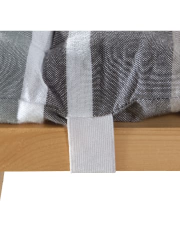 REDBEST Baumwolle, Gewebt Bierbank-Auflage 2er-Pack in grau