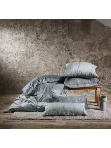 REDBEST Microfaser-Satin, Microfaser Wendebettwäsche in grau