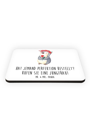Mr. & Mrs. Panda Magnet Jungfrau Perfektion mit Spruch in Weiß