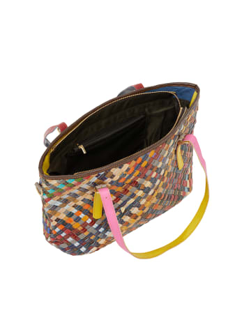 IZIA Women Tote Bag in Green Multicolor