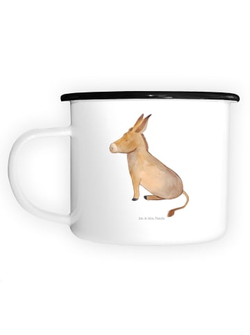 Mr. & Mrs. Panda Campingbecher Esel ohne Spruch in Weiß