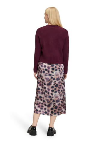 CARTOON Kleid in aubergine beige - 0001