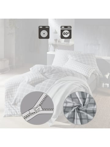 Erwin Müller Edel Flanell Kissenbezug in grau