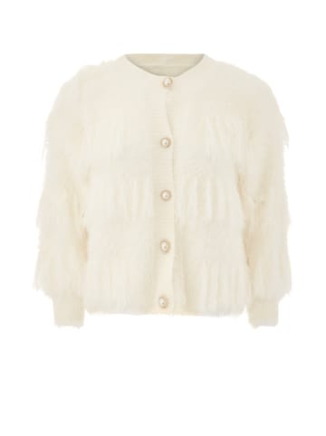 caspio Strickjacke in Wollweiss