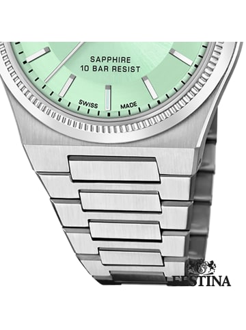 Festina Analog-Armbanduhr Festina Swiss Made silber mittel (ca. 35mm)