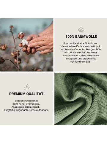 Schiesser 4er-Set: Handtücher Turin in Grün