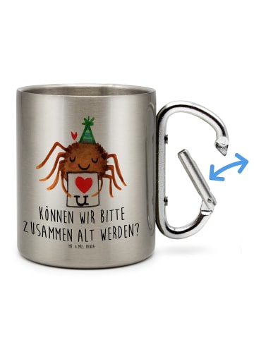 Mr. & Mrs. Panda Thermobecher Spinne Agathe Brief mit Spruch in Silber