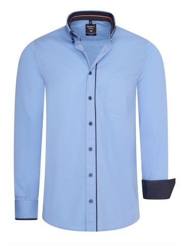 Rusty Neal Business-Hemd im Lässigen Design Stretch-Effekt  in Blau