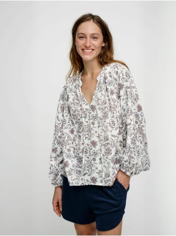 Moshi Moshi Mind Hemd avery in white - blue - marron