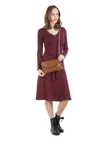Cluty Abendtasche echt Leder in cognac