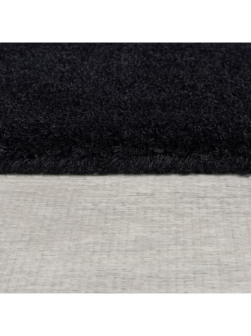 KADIMA DESIGN Wollteppich handgetuftet, geometrisch, rutschfest, Teppich Wolle in Grau-Beige