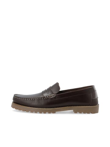 Bianco Lederhalbschuhe in DarkBrown1