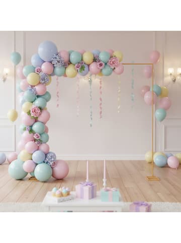 relaxdays Luftballon Bogen in Gold - (H)300 x (B)300cm