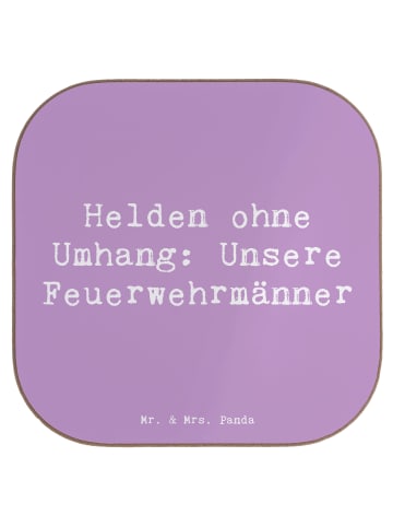 Mr. & Mrs. Panda Untersetzer Tasse Spruch Feuerwehrmann Helden m... in Lavendeltraum