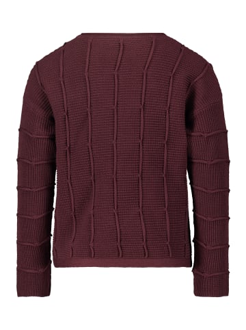 Betty Barclay Grobstrick-Pullover mit Strickdetails in Dark Aubergine