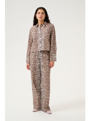 Karen By Simonsen Langarm - Hemd KBUlrike Classic fit in Ulrike print - Simply taupe