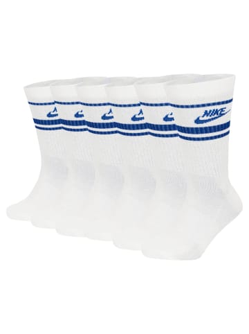 Nike Socken 6er Pack in Weiß/Blau