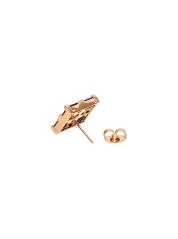 NAEMI Women Earrings in Rose Gold Navy