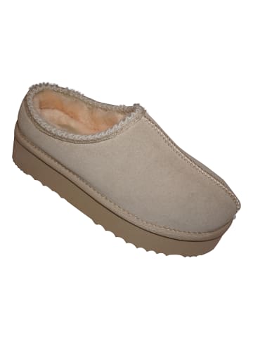 BIOSOFT Hausschuhe mini fluffy in Taupe