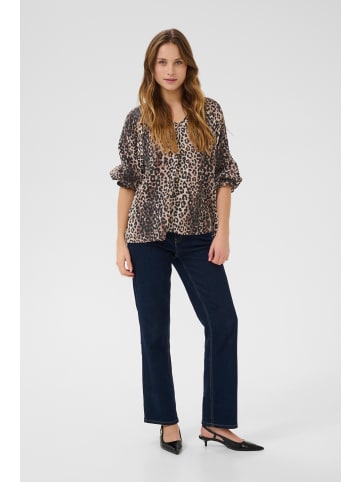 CULTURE Langarm-Bluse CUpaly Relaxed fit in Leopard