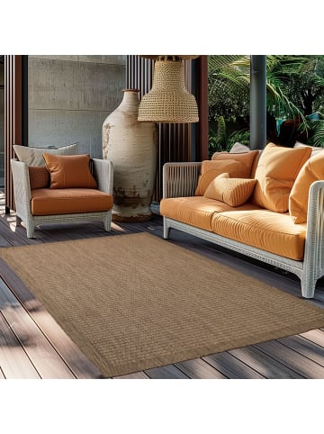 Indoor Outdoor Teppich Giza 1410 in Braun
